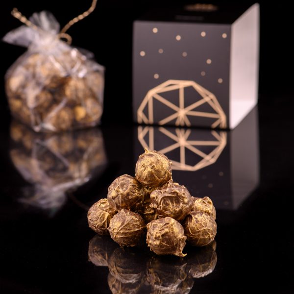 Белгийски трюфели с портокалов ганаш